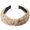 Coffee, variant on Women Hairband Heart Print Knot Wide Band Leopard Pattern Elastic Anti-slip Retro Lightweight Hair Decoration Lady Hair Hoop Hair Accessory