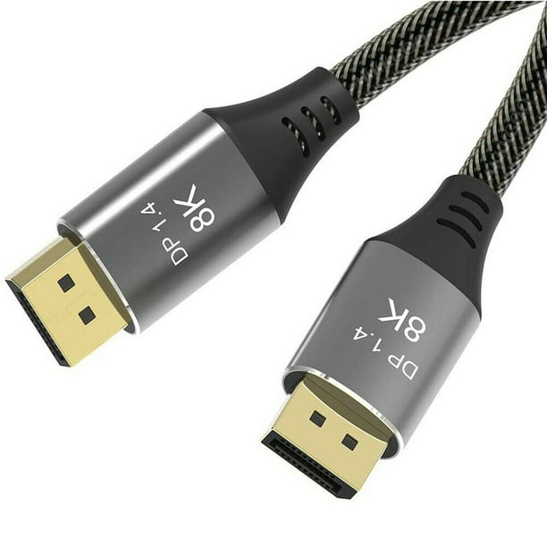 Displayport 8k Cable 60hz Ver 1 4 Ultra Hd Uhd 4k 144hz Dp To Dp Wire 7680 43 Walmart Com Walmart Com