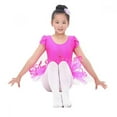 thumbnail image 4 of Robe de Danse Tutu à Manches Courtes Pailletée pour Filles avec Fleurs, 4 of 9