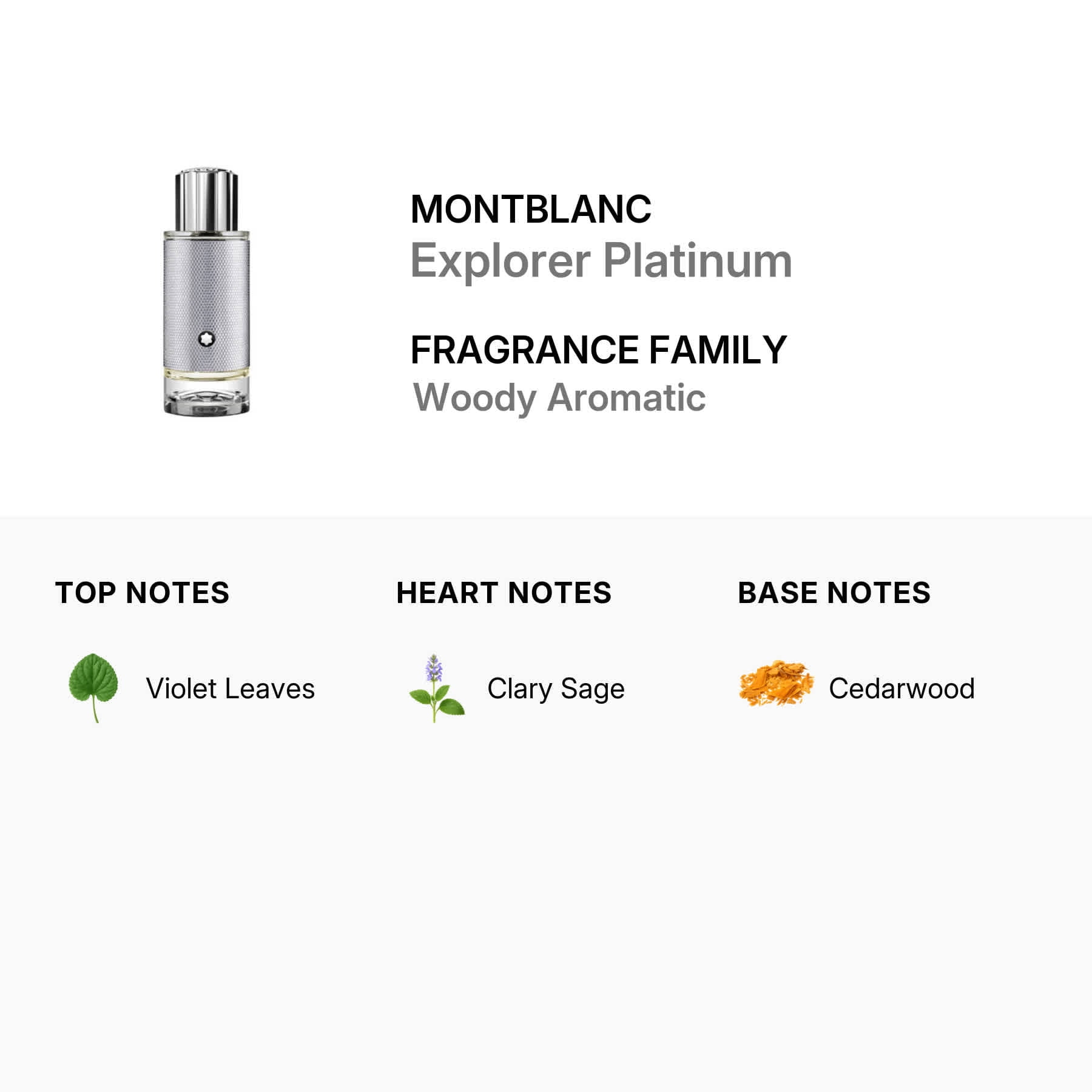 MontBlanc Men's Explorer Platinum EDP 1.0 oz Fragrances 3386460135832