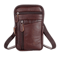 thumbnail image 1 of Riñonera De Hombro Cuero Multifunción Impermeable Malubero Marron, 1 of 4