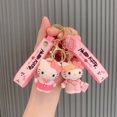 thumbnail image 3 of LLavero de muñeca con adornos de goma para mujer y niña, llavero de gato con dibujos animados, regalo de Navidad, decoración personalizada para bolso, 3 of 4