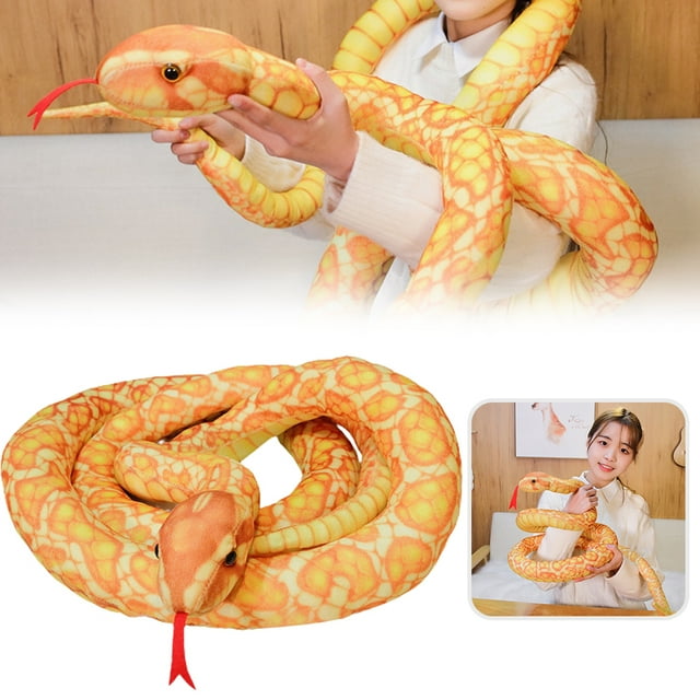 Plush Snake Toy 300cm Simulation Stuffed Python Children S Toy Plush Animal Snake Toy Home Decoration Gift For Kids And Friends
