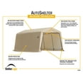 thumbnail image 5 of ShelterLogic AutoShelter Peak Style Sandstone Polyethylene Instant Garage, 10' x 15' x 8', 5 of 15