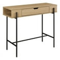 thumbnail image 1 of Contemporary 1-Drawer Wood Entry Table - Oak / Black, 1 of 6