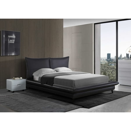 Greatime B2403 Modern Platform Bed Queen Black