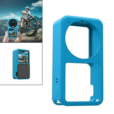 Image of Silicone Case Vlogging Soft Attachments Compact Camera Accessories Action Sports Camera Housing Cover blue