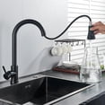 thumbnail image 3 of Rozin Smart Touch Kitchen Faucet Black Poll Out Sensor Faucets Brushed Gold 360 Rotated Crane Hot And Cold Water Mixer Taps, 3 of 5