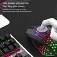 thumbnail image 2 of X801 8 Teclas Inalámbrico 1600DPI Ajustable Honeycomb Gaming Mouse (Negro), 2 of 9