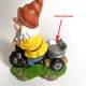 thumbnail image 3 of Adorno De Enano Estatuilla De Gnomo Decorativa Estatua De Jardín De Resina Adorno De Arte Impermeable Adorable Decoración De Jardín Escultura Triciclo De Paseo Enano Para Jardín Patio Césped Scienceny HA015955-00, 3 of 7
