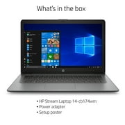 HP Stream 14 Celeron 4GB/64GB Laptop-Brilliant Black