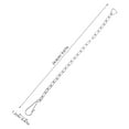 thumbnail image 4 of 2 Pcs Toilet Replacement Parts Universal Accessories Toilet Chain Stainless .60X1.20X0.10CM, 4 of 6
