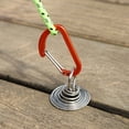 thumbnail image 6 of Sportteer Deck Peg Tent Spring Buckle Plank Hook Spring with Adjustable Deck Peg Stainless Steel for Camping, 6 of 9
