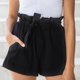 thumbnail image 2 of Pantalones cortos informales para mujer, pantalones cortos elásticos de cintura alta a la moda, pantalones cortos de verano para mujer, negro XXL, 2 of 5
