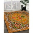 thumbnail image 3 of Ahgly Company Machine Washable Indoor Rectangle Traditional Mahogany Brown Area Rugs, 7' x 10', 3 of 7
