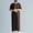 Brown, variant on Dpytoraw Vintage Embroidered Men's Long Robe With Side Pockets Retro Muslim Thobe For Casual Wear Men’s Wrinkle-Free Shirts