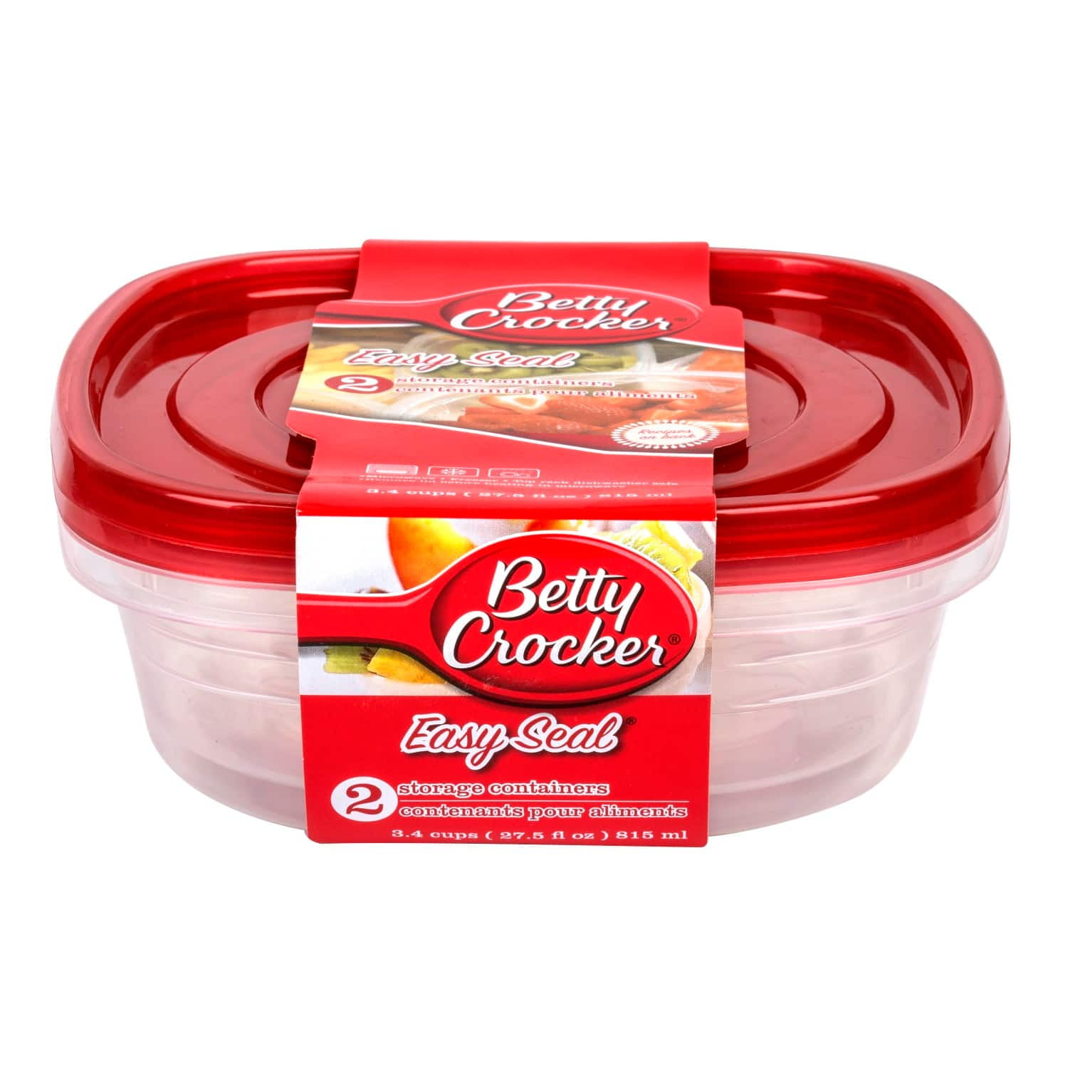 Betty Crocker 26 6 Oz Plastic Food Saver Storage Containers 2 Ct Packs