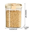 thumbnail image 2 of Usloyux under $5 Food Storage Container, Airtight Sealed Jar with Clear Body, Ideal for Organizing Dry Pantry Staples Like Cereal, Rice, and Pasta, Food-Grade Plastic for Safe Storage, 2 of 5