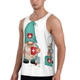 thumbnail image 2 of Pofeuu Guomei doctor Print Men's Workout Tank Tops Sleeveless Muscle Gym Shirt Quick Dry -XX-Large, 2 of 7