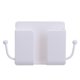 thumbnail image 1 of Caja de almacenamiento de tablero de control remoto de aire acondicionado de TV montada en la pared Estante de almacenamiento de soporte de carga de teléfono móvil de cabecera, blanco 3 piezas Sailing Electrónica, 1 of 5