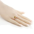 thumbnail image 3 of Gem Stone King 1.05 Ct Heart Shape Yellow Citrine 18K Rose Gold Plated Silver Ring (Size 8), 3 of 3
