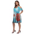 thumbnail image 3 of VEPKUL Women's Plus Size Dresses Casual A Line Flowy Swing Loose Dress with Pockets Flower37_4X, 3 of 10