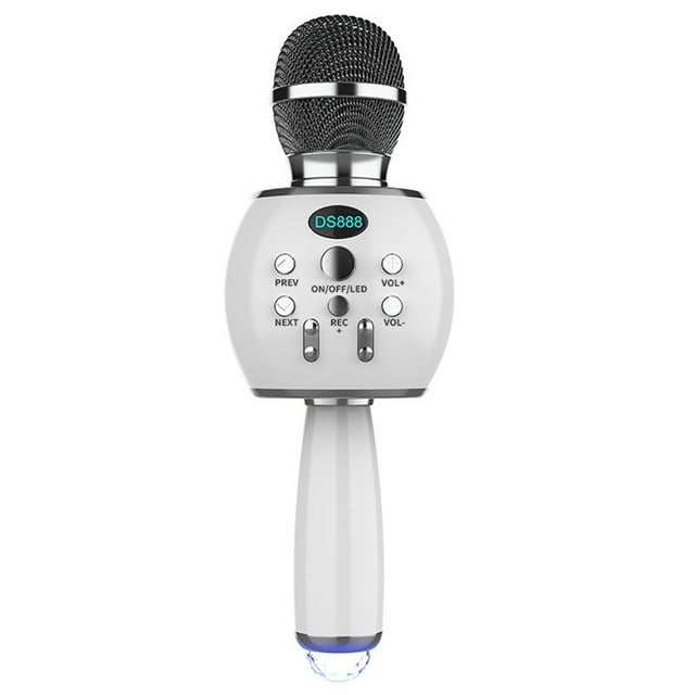 Pour Fête ABS avec Lampe Lecteur Portatif Bluetooth Compatible Microphone Sans Fil