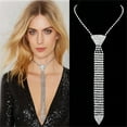 thumbnail image 2 of Sexy Women Rhinestone Bling Bow Tie Choker Necklace Fashion Statement Jewelry for Her, 2 of 7