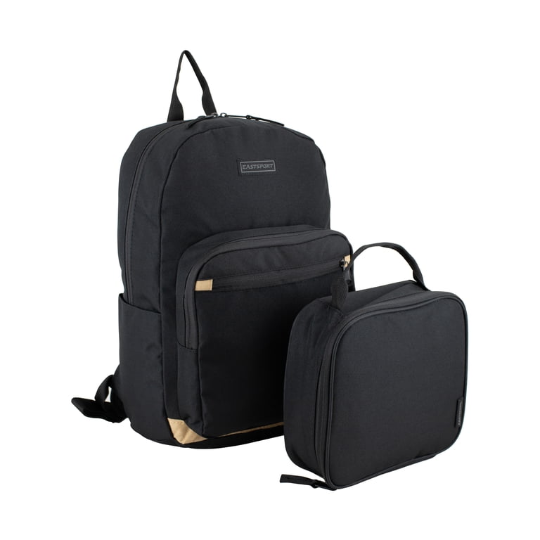Eastsport 17 Inch Backpack and Lunch Box Set, Black photo 1