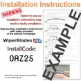 thumbnail image 3 of 2021 Mazda 3 Sport Performance Beam Wipers (Set of 2), 3 of 3
