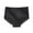 Black, variant on Posijego Plus Size Underwear for Women High Waist Panties Lace Trim Breathable Lightweight Soft Stretch Briefs