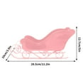 thumbnail image 2 of Cheapark Mini Christmas Sleigh Toy with Snowman Snowflake Statue for Tree Pendant Holiday Party Decor Five Colors, 2 of 5