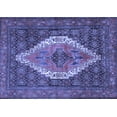 thumbnail image 1 of Ahgly Company Indoor Rectangle Medallion Blue Traditional Area Rugs, 5' x 8', 1 of 4