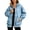 A05 Light Blue, variant on Women's Oversized Denim Jacket Zip Up Long Sleeve Jean Coat with Hood Casual Fall Baggy Outerwear Lightweight Windbreaker with Pockets Fashion Layering