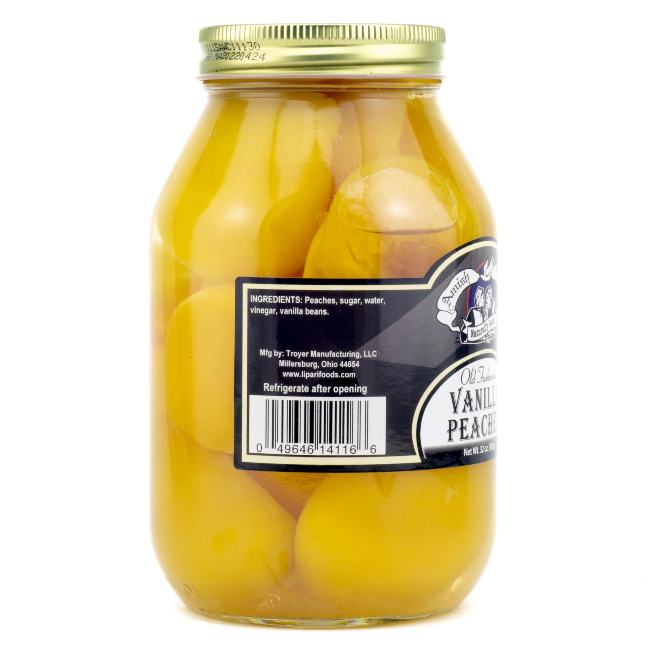 Amish Wedding Vanilla Peach Halves 32oz