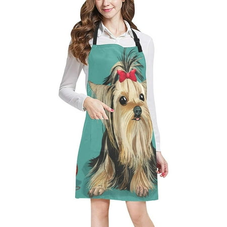

ASHLEIGH Yorkshire Adjustable Bib Apron for Cooking Baking Gardening Home Kitchen Apron for Women Men with Pockets