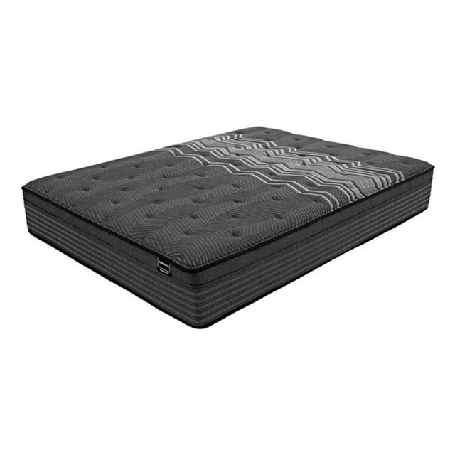 Pemberly Row Queen 12" Hybrid Pocket Spring & Memory Foam Mattress in Gray