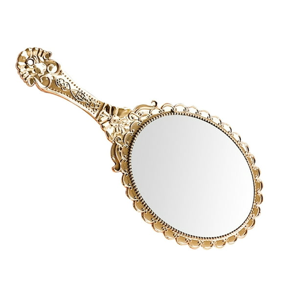 Hemoton Cute Handheld Mirror With Handle Compact Mirror For Travel Portable Makeup Mirror For Girls Women Convenient Hand Mirror For On-The-Go
