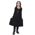 thumbnail image 1 of Ensemble de Robes Ethniques Élégantes pour Filles avec Manches Longues Design Superposé pour Célébration et Tenue Décontractée Robe Longue avec Pantalons Coordonnés pour 2-11 Ans Style Traditionnel Tenue Confortable Quotidienne, 1 of 8