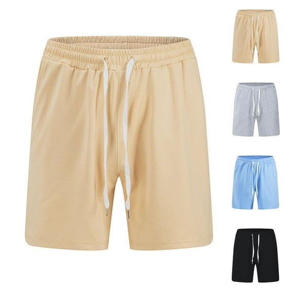 ZZwxWA Men's Shorts Summer Vacation Casual Breathable Plus Size Trousers Elastic Oversize Drawstring Shorts Summer Male Loose Fit Pants Holiday Beach Quick-Dry Short Pants Workwear Printed Clothing