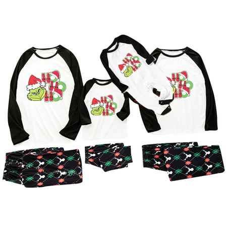 

Christmas Matching Family Pajama Sets Print Pajamas Family Jammies for Adults Kids