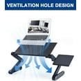 thumbnail image 4 of Laptop Table Stand for Bed,Portable Vented Lap Desk Adjustable Notebook Riser with Side, Work from Home, Foldable Computer Tray for Couch&Sofa, Aluminum Ergonomic Design Up to 17IN, 4 of 7