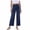 Dark Blue, variant on Miluxas Women's High Waisted Wide Leg Cropped Jeans Casual Streety Denim Pants with Pockets White