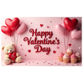 thumbnail image 3 of Valentine's Day Party Decoration Backdrop with Red Roses and Gift Box Background Hearts Banner Holiday Event Background Photo Props Romance, 3 of 4