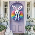 thumbnail image 5 of Easter Door Cover banner 71 x 35 Inch Easter Bunny Door Banner Easter Door Banner Party Accessory Hanging Banner Sign Decoration for Happy Easter Party Favors(Banner, Not a Real) G, 5 of 8