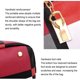 thumbnail image 4 of Qarigey Manténgase bien organizado con bolso de mano, cartera, estuche para llaves, conjunto de bolso para mujer Bolsas de mensajero y de hombro azul, 4 of 6