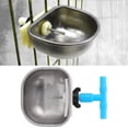 thumbnail image 1 of 5Pc Drinking Bowl, Stainless Steel AutomaticDrinker  Drinking Bowl Waterer forFeeding, Practical Farm Accessory, 1 of 7