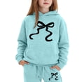 thumbnail image 2 of BOOMNY Girls Outfit 2 Peice Sets Graphic Long Sleeve Tops Pants Sets for Kids Soft Clothing Set, 2 of 3