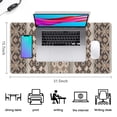 thumbnail image 5 of Long Mouse Pads for Desk,Brown Geometric Diamond Heart Pattern Desk Mats on Top Of Desks, Desk Mouse Pad Extra Large with 3mm Non-Slip Base and Stitched Edge for Gaming,Office,Work,Home 31.5"x15.7", 5 of 6