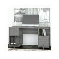 thumbnail image 2 of Kathy Ireland Home by Bush Furniture Madison Avenue 60W Computer Desk with Drawer, Storage Shelves and Door-Color:Modern Gray, 2 of 8